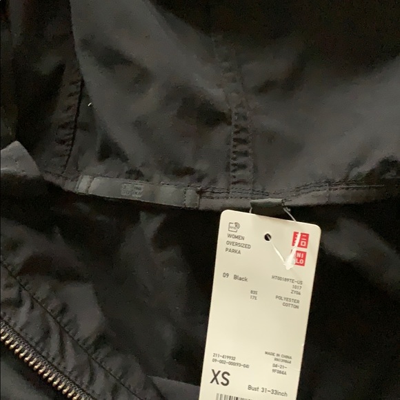 Uniqlo Women oversized parka (black) - Picture 9 of 9